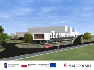 Grafika przedstawiająca wizualizację inwestycji.