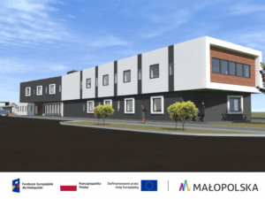 Grafika przedstawiająca wizualizację inwestycji.